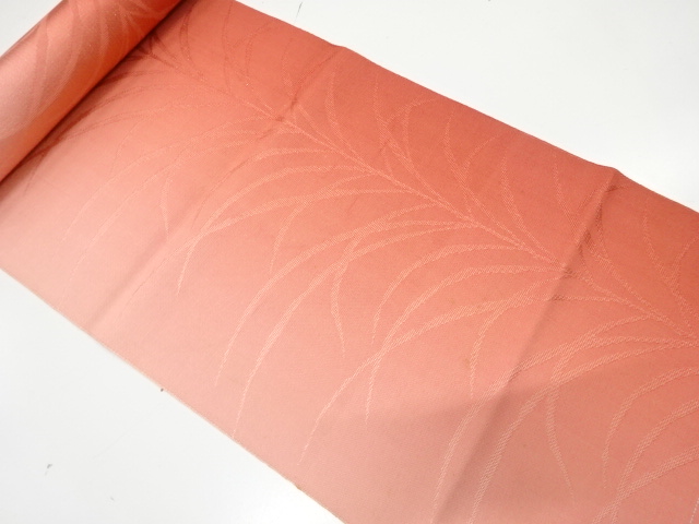 JAPANESE KIMONO / ANTIQUE BOLT FOR HASSUN OBI / WOVEN PLANTS